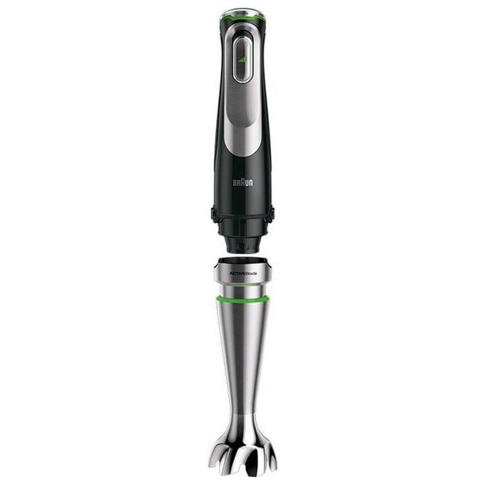 Braun MQ9187XLI MultiQuick 9 Frullatore ad Immersione 1200 W 0,6 L 3 velocita' ActiveBlade lavastoviglie colore Nero Acciaio Inox