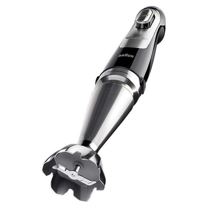 Braun MQ9187XLI MultiQuick 9 Frullatore ad Immersione 1200 W 0,6 L 3 velocita' ActiveBlade lavastoviglie colore Nero Acciaio Inox