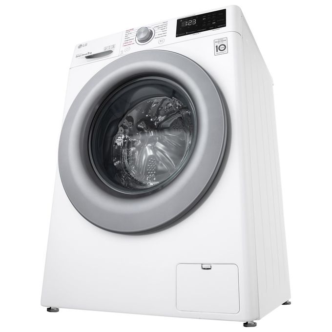 LG F2WV3S7S4E - Lavatrice Slim a carica frontale 7 kg, 1200 rpm, Classe energetica D, AI DD, Lavaggio a vapore Steam, (85x60x47,5 cm), Bianco