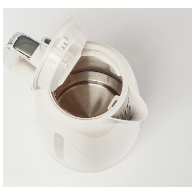 Moulinex BY320 Soleil Bollitore Elettrico 1.7 L 2400 W Coperchio a Cerniera Filtro Anticalcare Base Girevole 360° colore Avorio