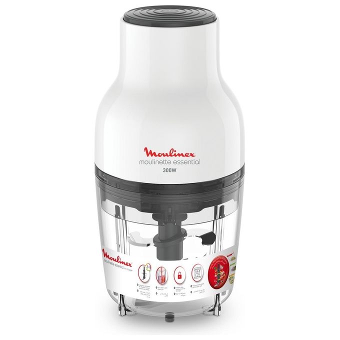 Moulinex DJ520110 Moulinette Essential Mini Tritatutto 3 in 1 300W 0,4 L 4 lame colore Bianco