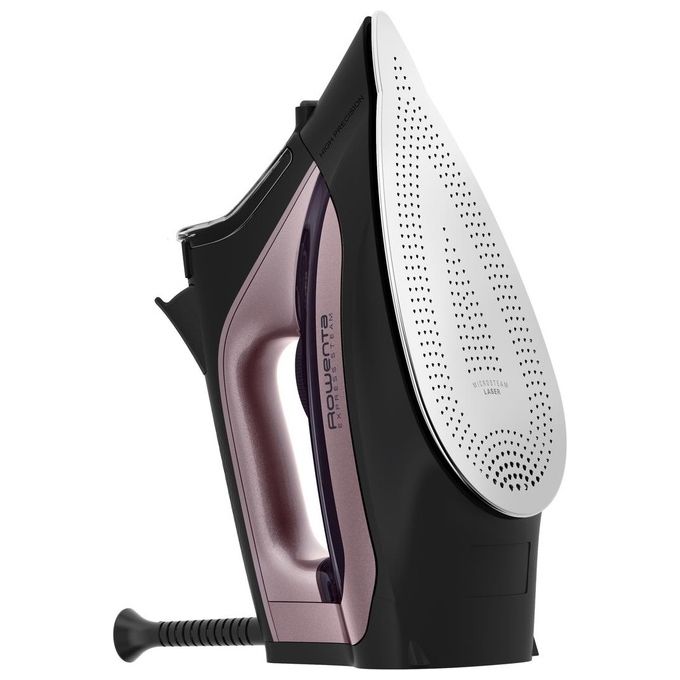Rowenta DW4345 Express Steam Ferro da Stiro a Vapore 2600W Colpo Vapore 200 g-min Piastra Acciaio Inox Anticalcare colore Nero Rosa