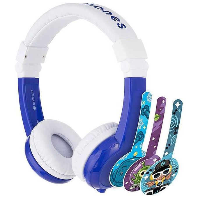 Buddyphones Cuffia Explore Pieg.mic Blu