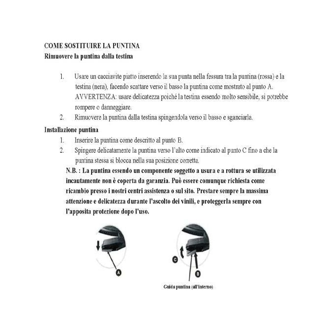 New Majestic Pnt508 Puntina Universale di Ricambio per Giradischi