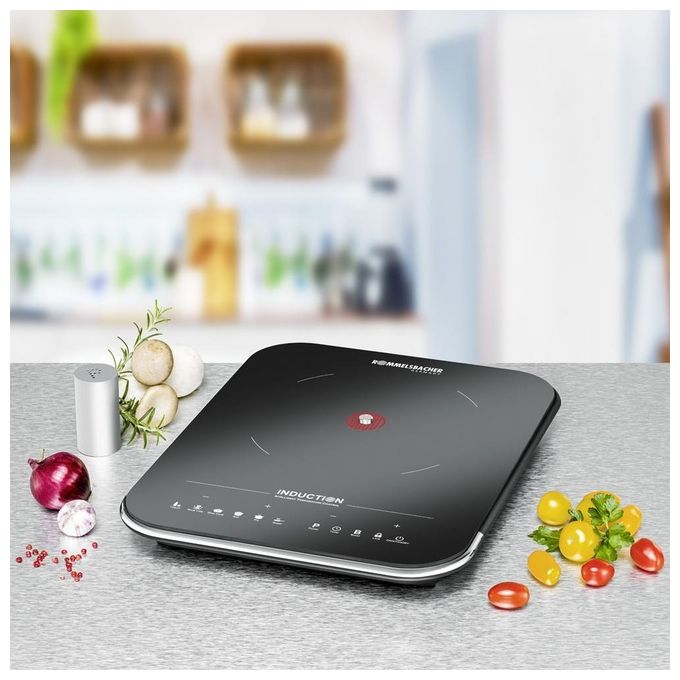 Rommelsbacher CTS 2000-IN Piastra di cottura a induzione 2000 W 1 zona di cottura 10 livelli di potenza colore Nero Argento
