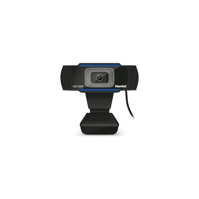 Hamlet HWCAM720 Webcam USB 720p HD 2 MP 30fps Microfono Integrato Omnidirezionale Plug and Play colore Nero