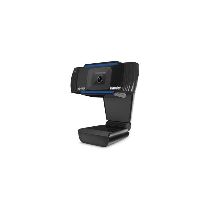 Hamlet HWCAM720 Webcam USB 720p HD 2 MP 30fps Microfono Integrato Omnidirezionale Plug and Play colore Nero
