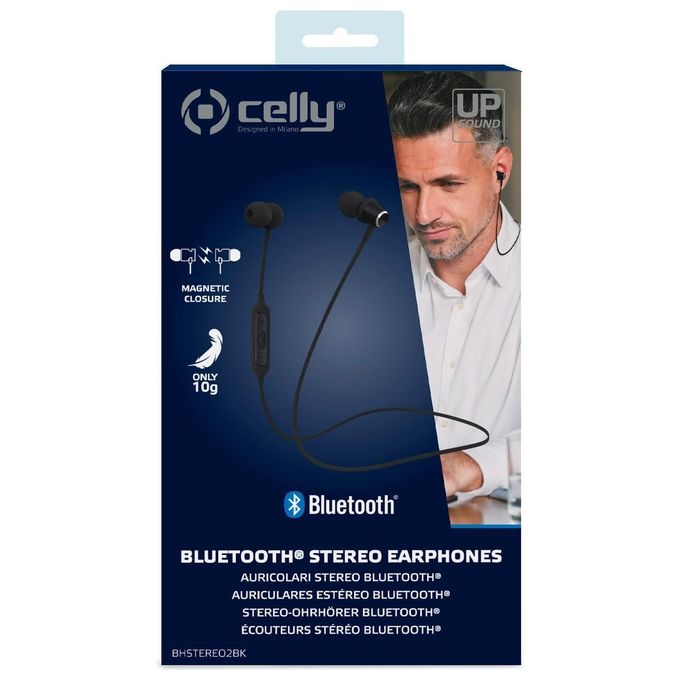 Celly Auricolare Passanuca Bluetooth Stereo Nero