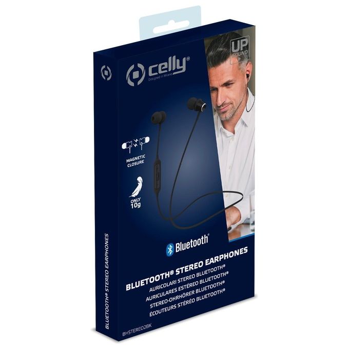 Celly Auricolare Passanuca Bluetooth Stereo Nero