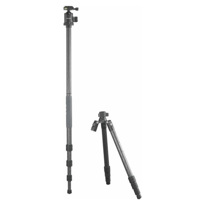 Cullmann 56865 Carvao 828MC Treppiede Universale 3 Gambe Altezza Max 164.5 cm Capacita' 15 Kg Peso 1.73 Kg Materiale Alluminio colore Nero