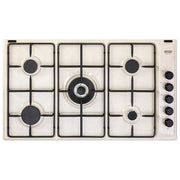 De'Longhi FLS59DD Piano cottura a gas 86 cm 5 fuochi 1 doppia corona colore Avena