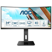AOC CU34P2A Monitor Curvo 34'' VA WQHD 3440x1440 21:9 100 Hz 4 ms Adaptive Sync Hub USB colore Nero