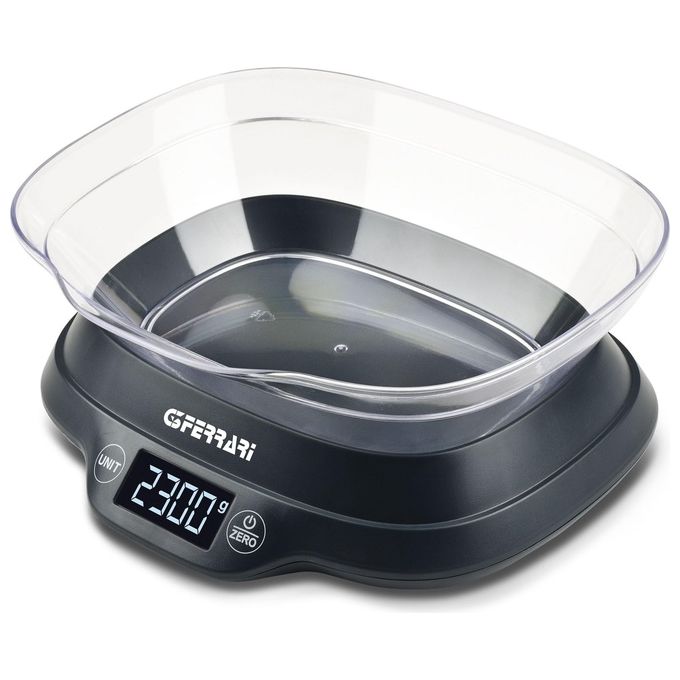 G3 Ferrari G20093 Ginny Bilancia da Cucina Digitale 5 Kg precisione 1 g Display LCD Retroilluminato Tara colore Nero