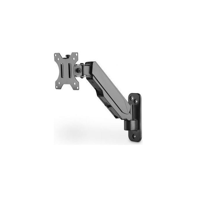 ASSMANN Electronic DA-90396 Supporto a Parete per Monitor e TV 17'' - 32'' 8 Kg Regolazione in Altezza con Molla a Gas VESA 75x75 100x100 mm colore Nero