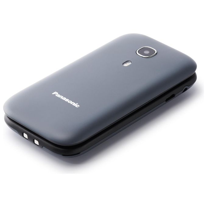 Panasonic KX-TU400EXG Cellulare a Conchiglia Senior SOS Display 2.4'' Bluetooth Fotocamera Batteria 450h colore Grigio