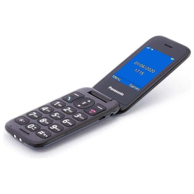 Panasonic KX-TU400EXG Cellulare a Conchiglia Senior SOS Display 2.4'' Bluetooth Fotocamera Batteria 450h colore Grigio