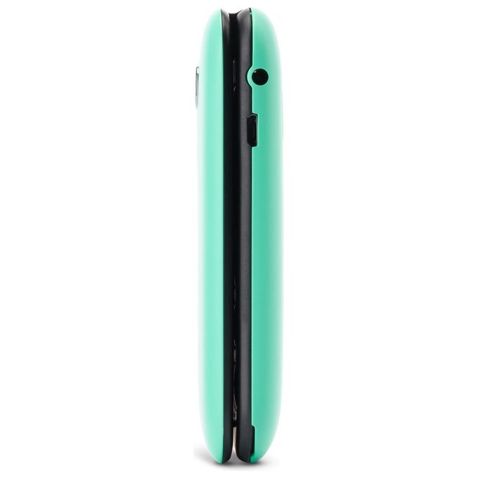 Panasonic KX-TU400EXC Telefono Cellulare Senior Clamshell Display 2.4'' Funzione SOS Bluetooth Resistente agli Urti colore Tiffany