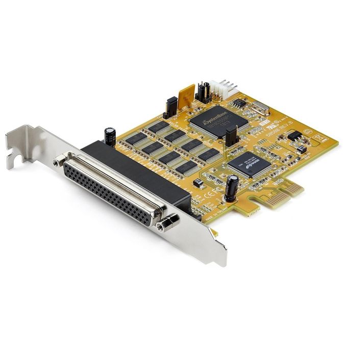 StarTech.com PEX8S1050 Scheda Adattatore Seriale PCI Express 8 Porte RS232 DB9 921,6 Kbps 16C1050 UART colore Giallo