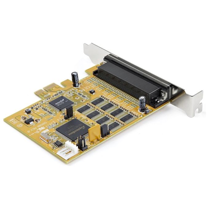 StarTech.com PEX8S1050 Scheda Adattatore Seriale PCI Express 8 Porte RS232 DB9 921,6 Kbps 16C1050 UART colore Giallo
