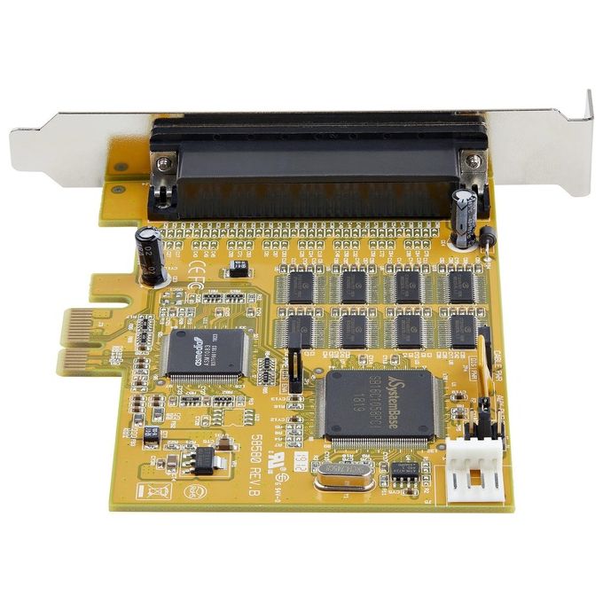 StarTech.com PEX8S1050 Scheda Adattatore Seriale PCI Express 8 Porte RS232 DB9 921,6 Kbps 16C1050 UART colore Giallo