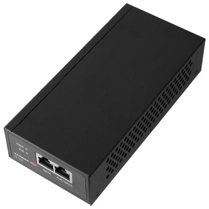 Edimax GP-102IT Adattatore e Iniettore PoE 10 Gigabit Ethernet 100 Gigabit Ethernet Gigabit Ethernet 60 W IEEE 802.3af IEEE 802.3at IEEE 802.3bt colore Nero