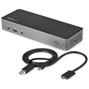 StarTech DK31C3HDPDUE Docking Station USB-C USB-A Triplo Monitor 4K 60Hz 85W Power Delivery 6x USB GbE colore Nero