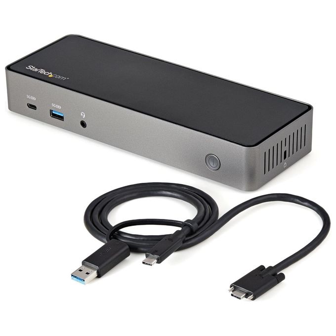 StarTech DK31C3HDPDUE Docking Station USB-C USB-A Triplo Monitor 4K 60Hz 85W Power Delivery 6x USB GbE colore Nero