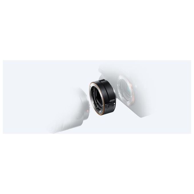 Sony LA-EA5 Adattatore per Obiettivi A-Mount a E-Mount 35 mm Full-Frame Supporto AF con Rilevamento di Fase e Eye AF colore Nero