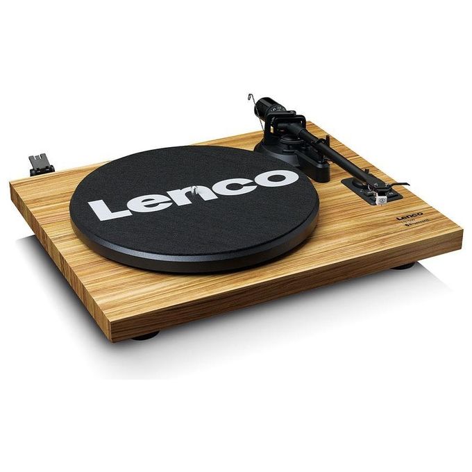 Lenco Giradischi Wood Ls-500 Con 2 Diffusori Separati Bluetooth 2x30 Watt