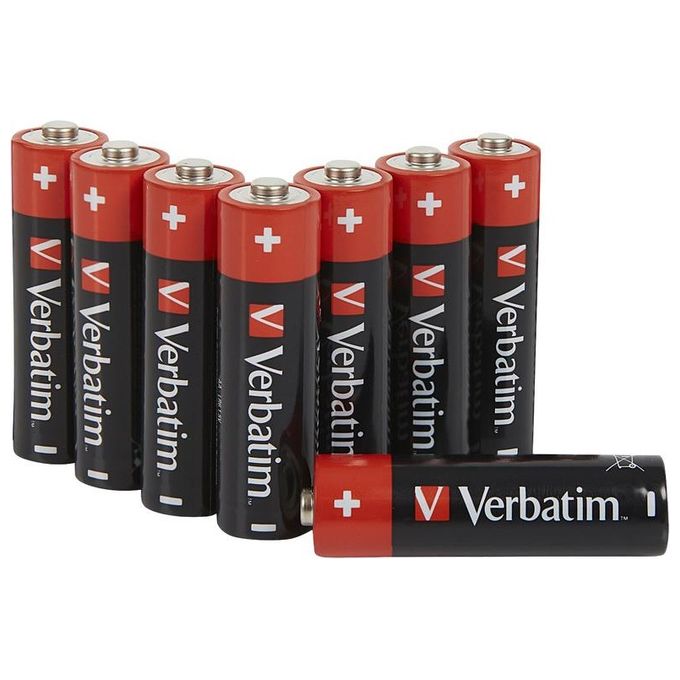 Verbatim Batteria Mono Splituso Stilo AA 8 Pezzi
