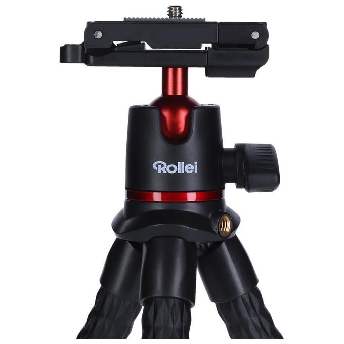 Rollei Monkey Pod 2 Mini Treppiede Flessibile con Supporto per Smartphone Testa a Sfera e Connettore da 1-4