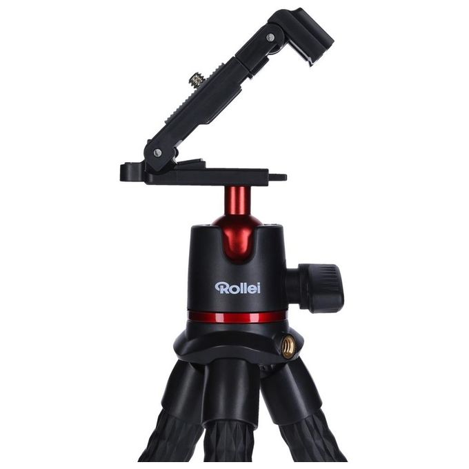 Rollei Monkey Pod 2 Mini Treppiede Flessibile con Supporto per Smartphone Testa a Sfera e Connettore da 1-4