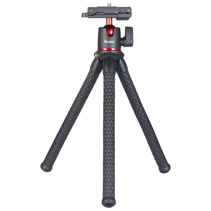 Rollei Monkey Pod 2 Mini Treppiede Flessibile con Supporto per Smartphone Testa a Sfera e Connettore da 1-4