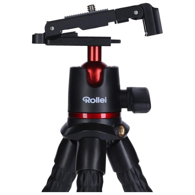 Rollei Monkey Pod 2 Mini Treppiede Flessibile con Supporto per Smartphone Testa a Sfera e Connettore da 1-4