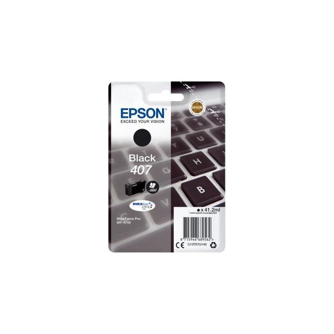 Epson C13T07U140 Serie Peperoncino XL Cartuccia d'inchiostro Nero Resa 2600 pagine 41,2 ml colore Nero