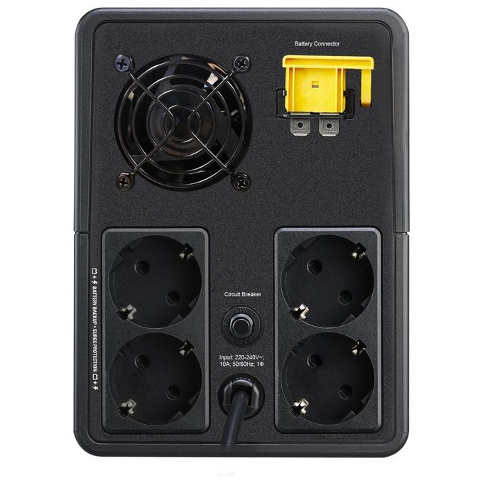 APC BVX2200LI-GR Easy UPS Gruppo di Continuita' A Linea Interattiva 2200VA 1200W AVR 4 Prese Schuko colore Nero