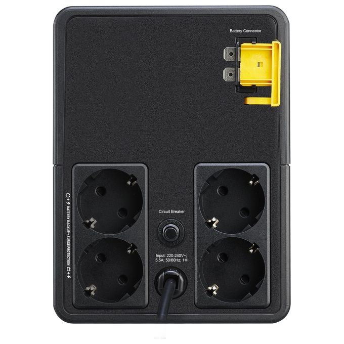APC BVX1200LI-GR Easy UPS Gruppo di Continuita' A Linea Interattiva 1,2 kVA 650 W 4 Prese Tipo F AVR colore Nero