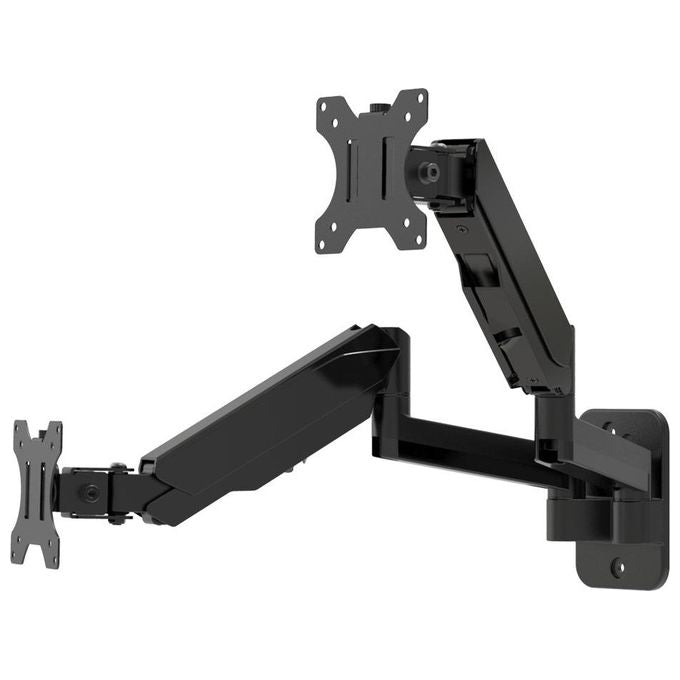 Multibrackets 0037 M Monitormount Wall Basic Dual Supporto Monitor a Parete Doppio 17'' 32'' VESA 75x75 100x100 16 Kg colore Nero