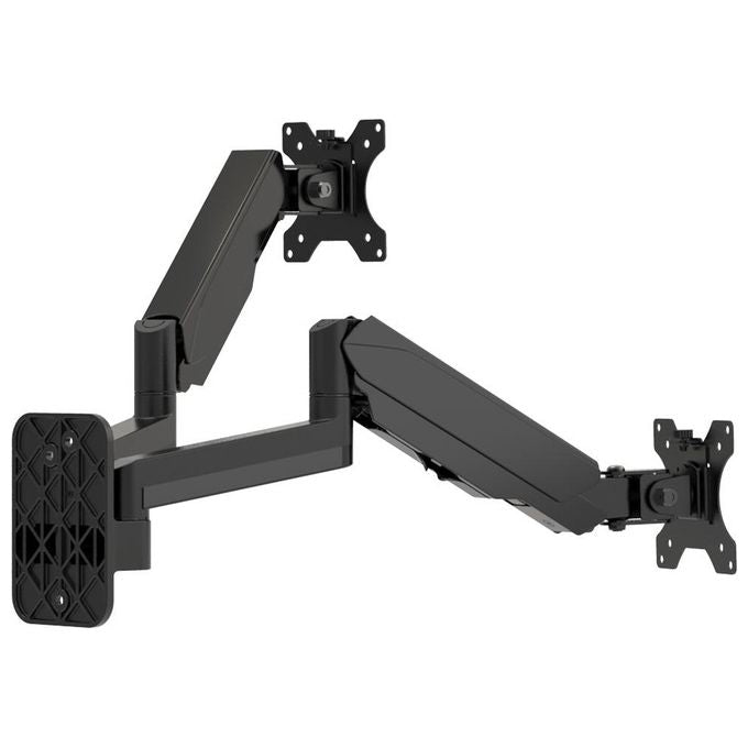 Multibrackets 0037 M Monitormount Wall Basic Dual Supporto Monitor a Parete Doppio 17'' 32'' VESA 75x75 100x100 16 Kg colore Nero