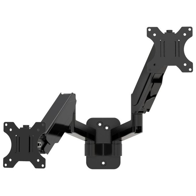 Multibrackets 0037 M Monitormount Wall Basic Dual Supporto Monitor a Parete Doppio 17'' 32'' VESA 75x75 100x100 16 Kg colore Nero