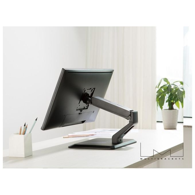 Multibrackets 9998 M Deskstand Touch Basic Supporto da Tavolo per Monitor Touch 17-32'' VESA 75x75 100x100 Regolabile Altezza Rotazione Gestione Cavi colore Nero