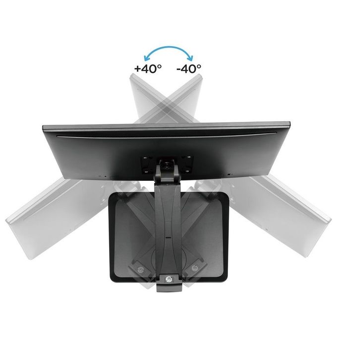 Multibrackets 9998 M Deskstand Touch Basic Supporto da Tavolo per Monitor Touch 17-32'' VESA 75x75 100x100 Regolabile Altezza Rotazione Gestione Cavi colore Nero
