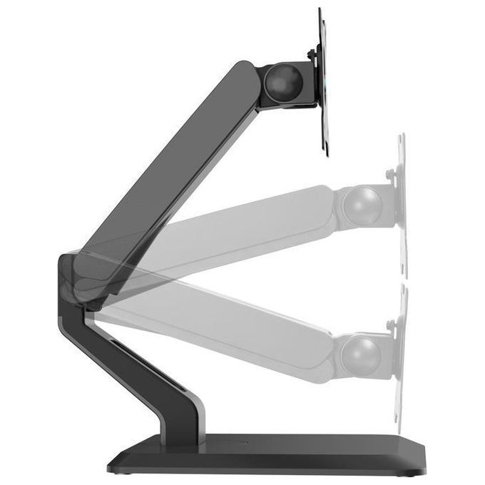 Multibrackets 9998 M Deskstand Touch Basic Supporto da Tavolo per Monitor Touch 17-32'' VESA 75x75 100x100 Regolabile Altezza Rotazione Gestione Cavi colore Nero