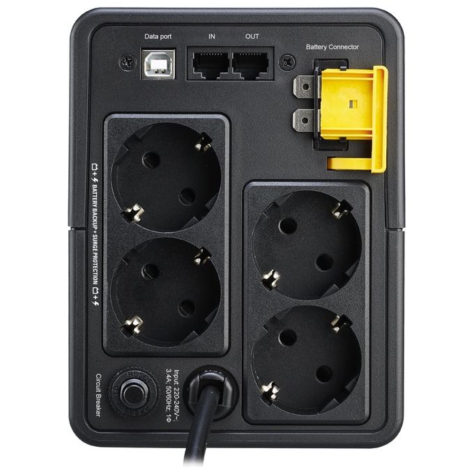 APC BX750MI-GR Gruppo di Continuita' UPS A Linea Interattiva 750 VA 410 W 4 Prese AC AVR colore Nero