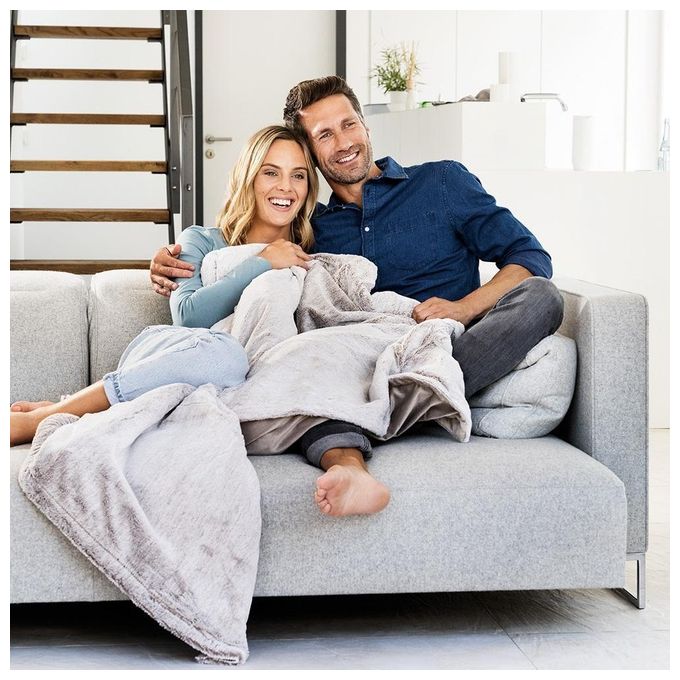 Beurer 43105 HD 150 XXL Nordic Termocoperta Elettrica 150 W 6 livelli temperatura 200x150 cm colore Grigio