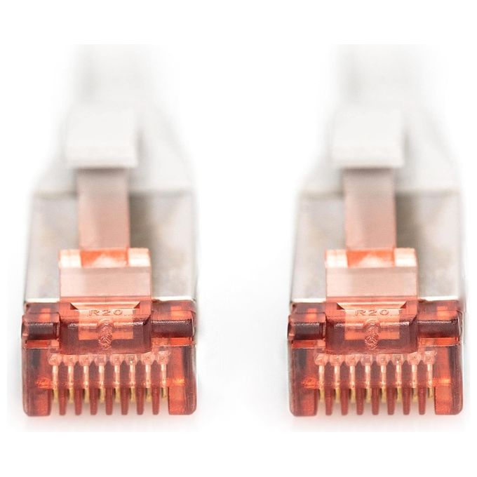 Digitus cavo rete s-ftp cat.6 doppia schermatura ls0h colore grigio mt. 5