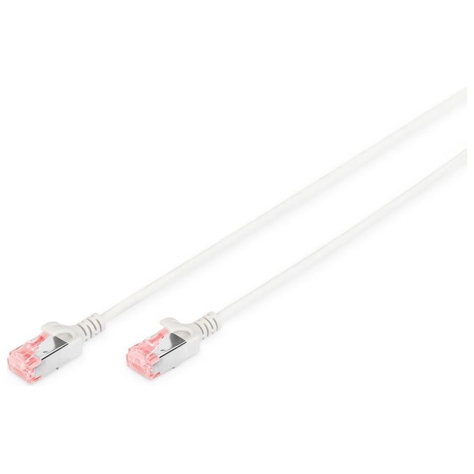 Digitus DK-1624-030S Cavo Patch Slim Cat 6 U-FTP LSZH RJ45 Maschio 3 m 250 MHz colore Grigio