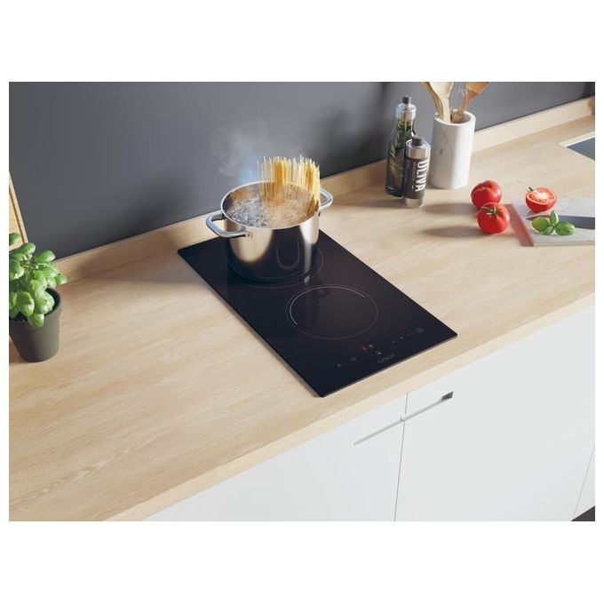Candy CDH30 Piano cottura elettrico Vetroceramica 29 cm 2 zone Touch Control 3000 W colore Nero