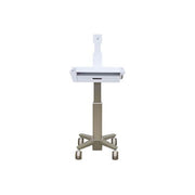 Ergotron C50-3510-0 CareFit Slim 2.0 Carrello Multimediale Medico con Cassetto 1 Regolabile in Altezza VESA 75x75 100x100 mm Ruote Girevoli colore Grigio Bianco