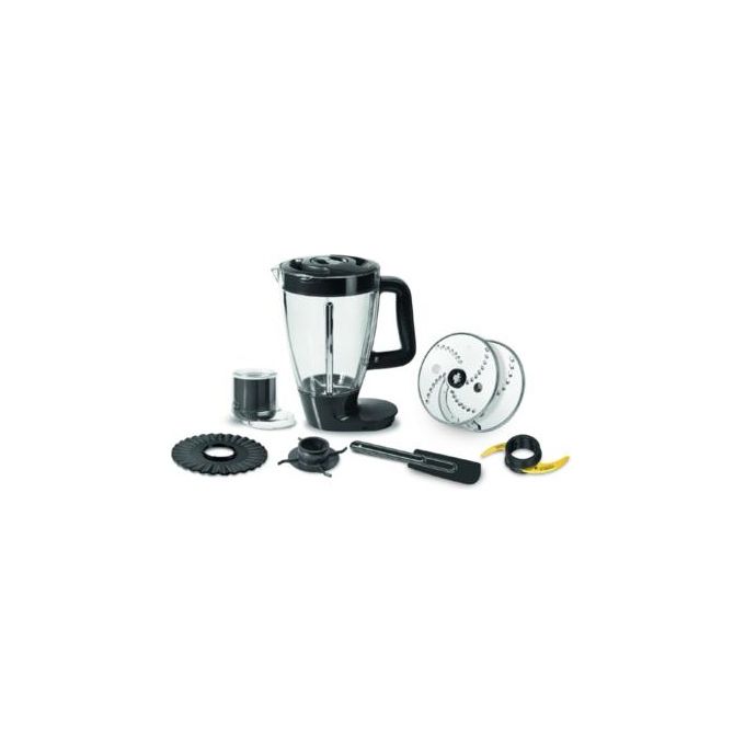 Moulinex FP8218 DoubleForce Robot da Cucina Multifunzione 1000 W Ciotola 3 L Frullatore 2 L 6 Velocita' 28 Funzioni Lame PowelixLife colore Nero